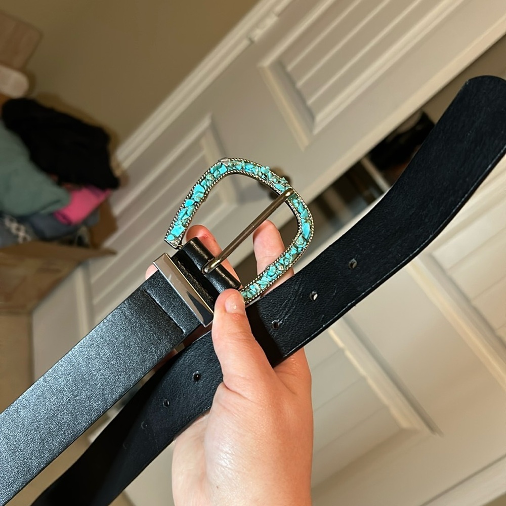 Black Faux Leather Belt 
✨Free w/ ANY Purchase!✨